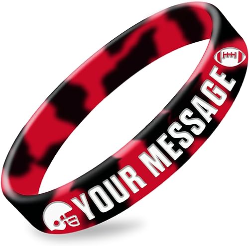 Miniatura 14 de 50Pcs Custom Silicone Wristbands Personalized Debossed Rubber Bracelets for Motivation, Party favors, Events, Birthdays, Awareness