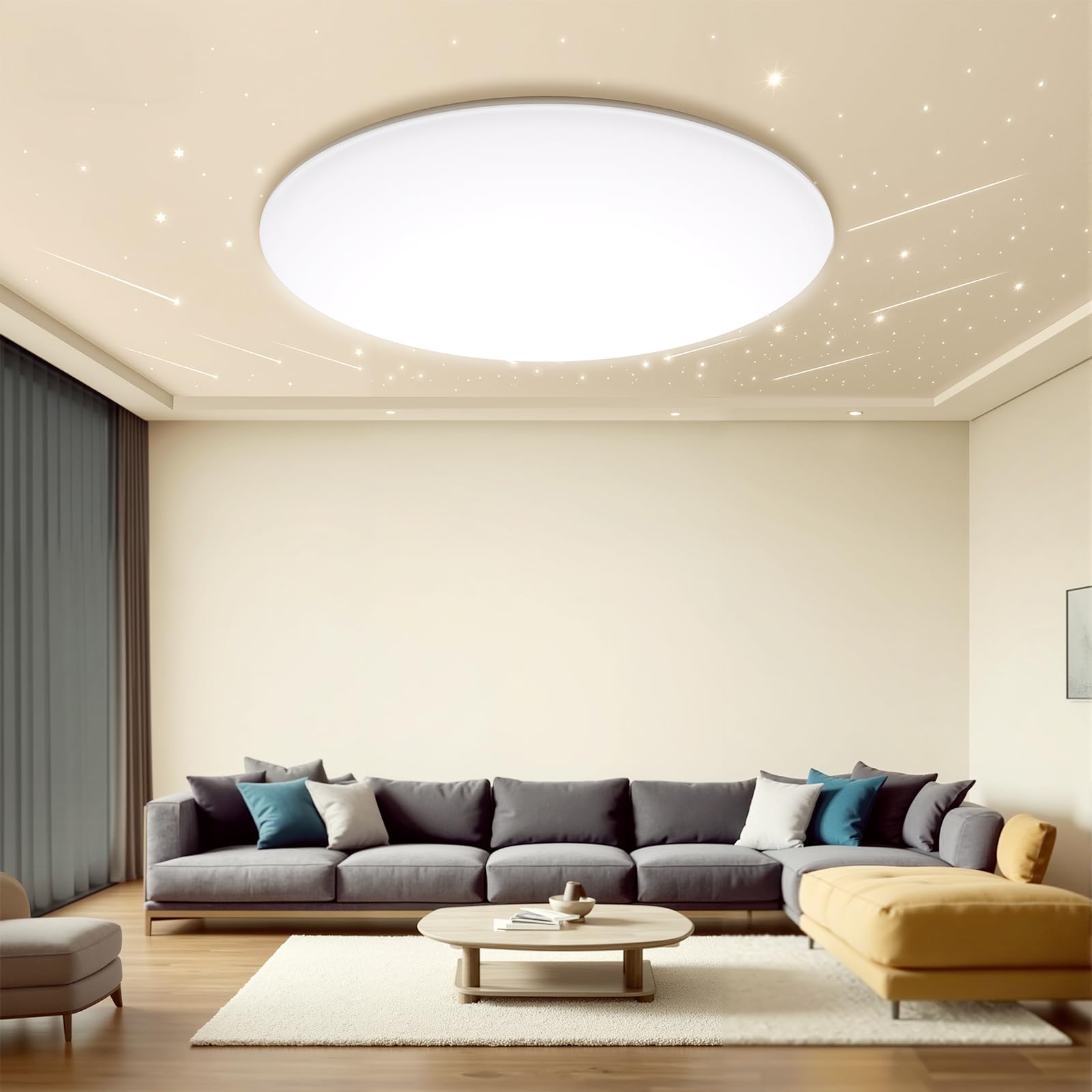 Swoieltr LED Deckenlampe Rund Flach 30CM 24W 2800LM Deckenleuchte 4000K Weiß IP54 Wasserfest Badlampe Modern für Badezimmer Wohnzimmer Schlafzimmer Küche Balkon