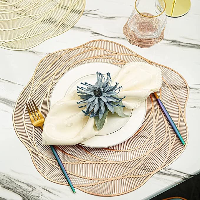 Buy Kritvi Table mat, Place Mat, Round Shape Place Mats, Design Dining