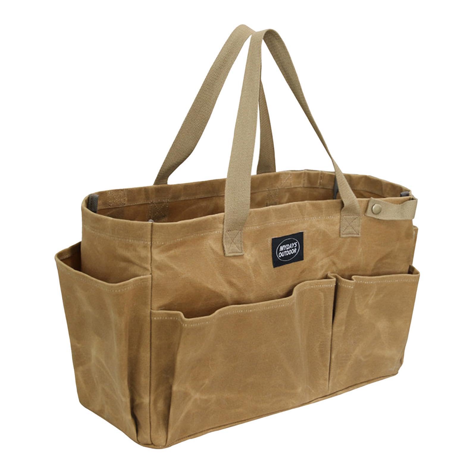 Borsa da picnic, borsa da viaggio per esterni, grande capacità, organizer per attrezzatura campeggio, con tasche multiple, tasche laterali per baule escursionismo,