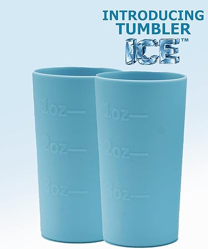 Miniatura 3 de Davison Moldes de hielo congelables de 4 onzas, paquete de 2. Moldes de silicona cónicos, aptos para lavavajillas que sostienen agua o mezcladores