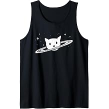 Threadless Fox Shiver Saturn The Cat Graphic Tank Top