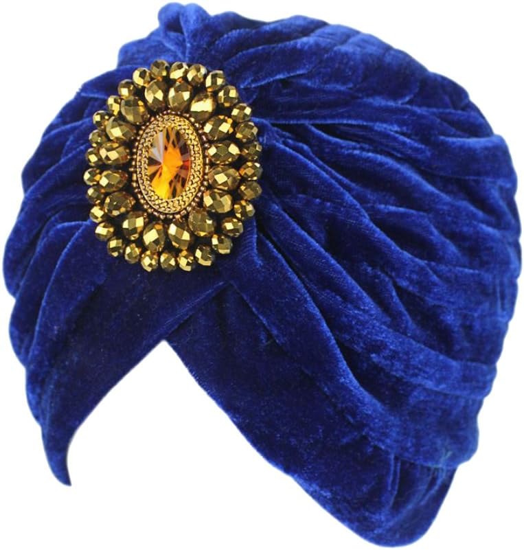 Twist Pleated Hair Wrap Stretch Turban 0545