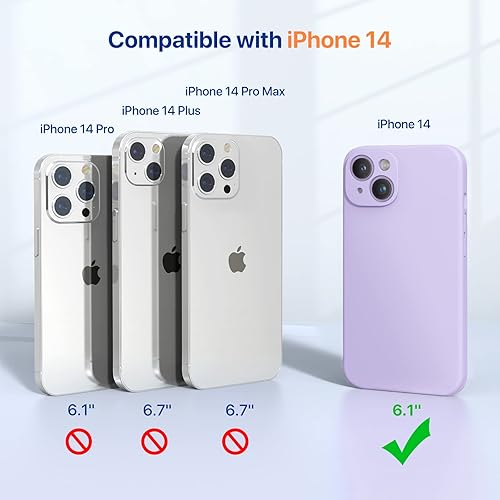 Miniatura 1050 de Miracase - Funda diseñada para iPhone 11 con protector de pantalla, funda de goma de silicona líquida, protección total contra caídas y a prueba