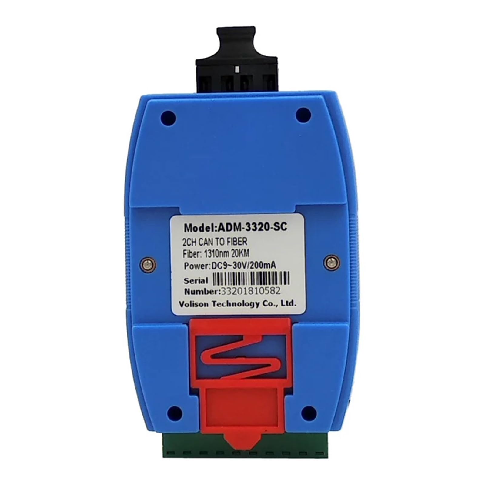 Convertitore in fibra ottica for bus CanBus ADM-3320-SC Macchina terminale ottica for bus CAN a doppia fibra SC CAN Bus in fibra ottica