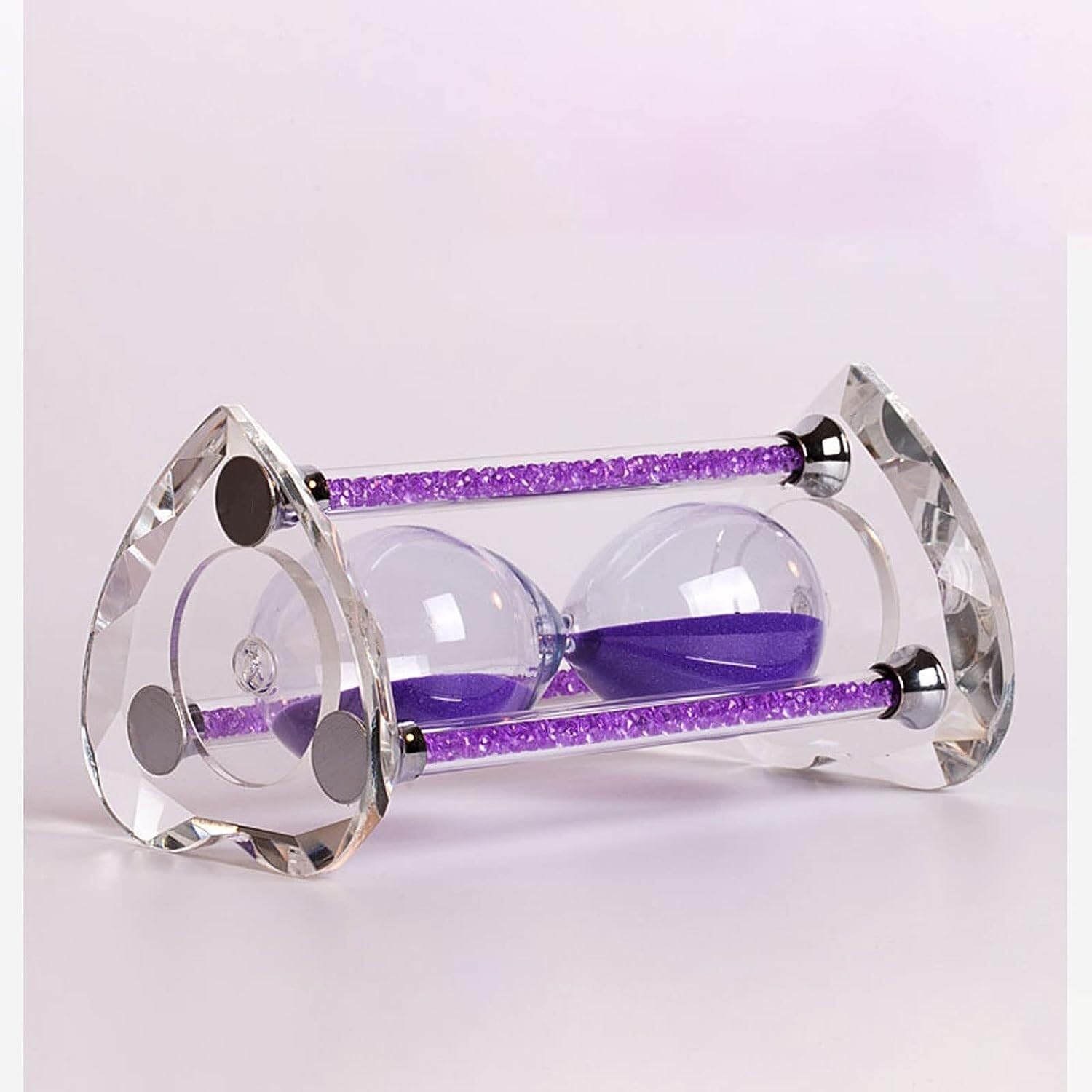 Horloge de sable, sablier, horloges en verre de sable en cristal, ornements de sablier, verre de sable décoratif, minuterie d'horloge de sable, décoration en verre, for la cuisine, le brossage des den