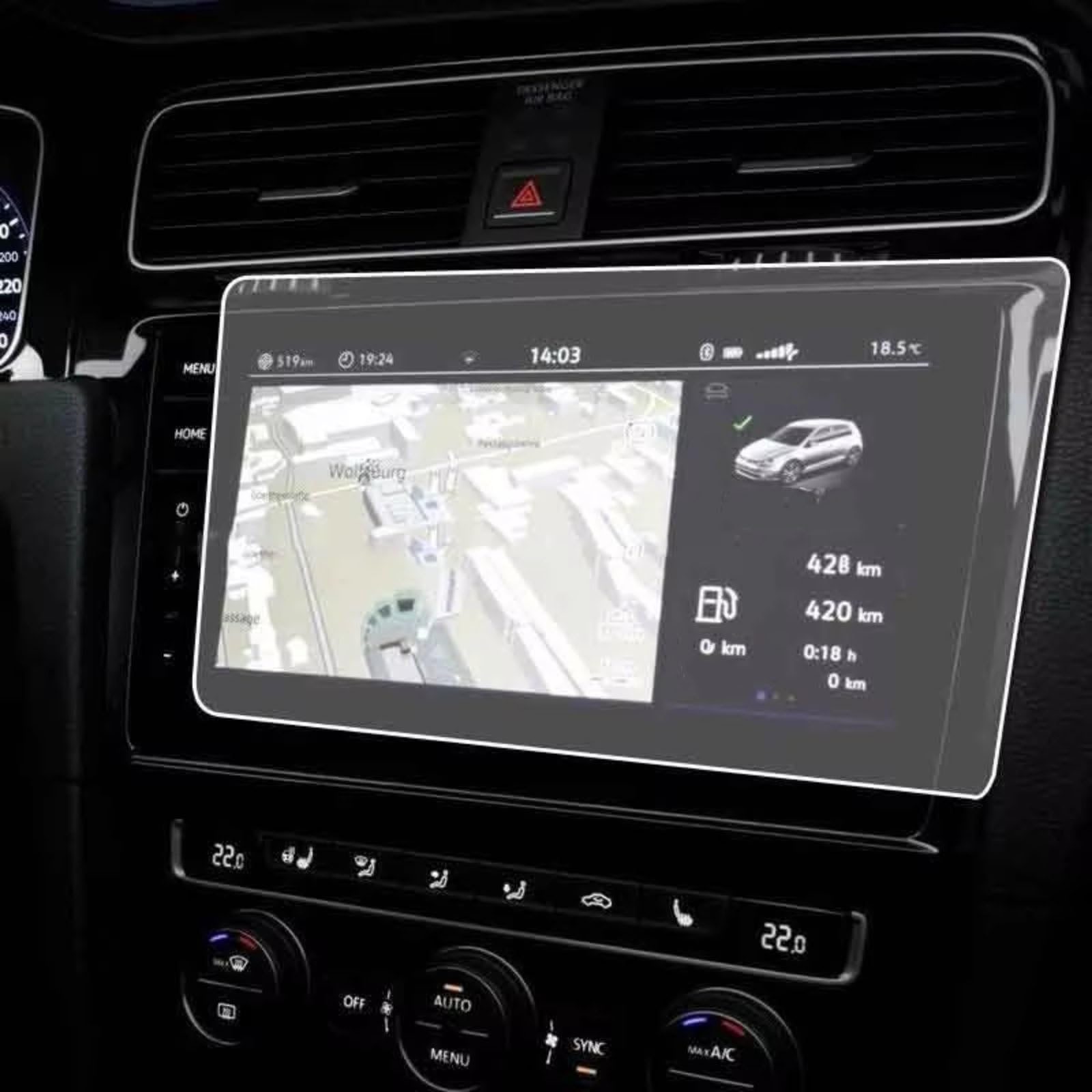 Éviter les rayures écran Golf 7.5 avec la protection GPS 9,2 pouces - 6