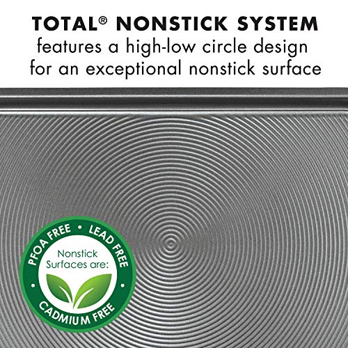 Circulon Symmetry Hard Anodized Nonstick Cookware Pots And Pans Set, 11-Piece, Black & Total Nonstick Bakeware Set With Nonstick Bread Pan - 10 Piece, Gray #TOP6