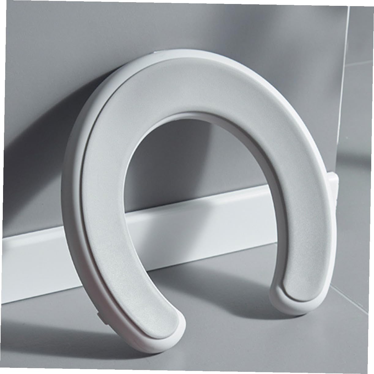 GALPADA Asiento de Inodoro para Grandes Gris, Cojín Blando Antideslizante, Entrenamiento para Ir al Baño en Casa, Orinal de Viaje para Niñas y Pequeños, Asiento Cómodo y Seguro