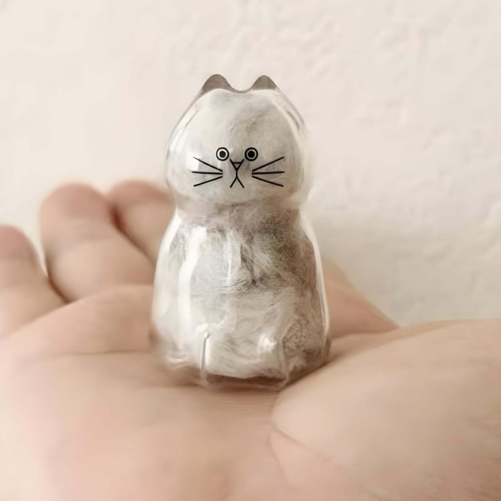 Ciondolo portapelo gatto leggero con bottigliette per borse souvenir amanti animali portachiavi