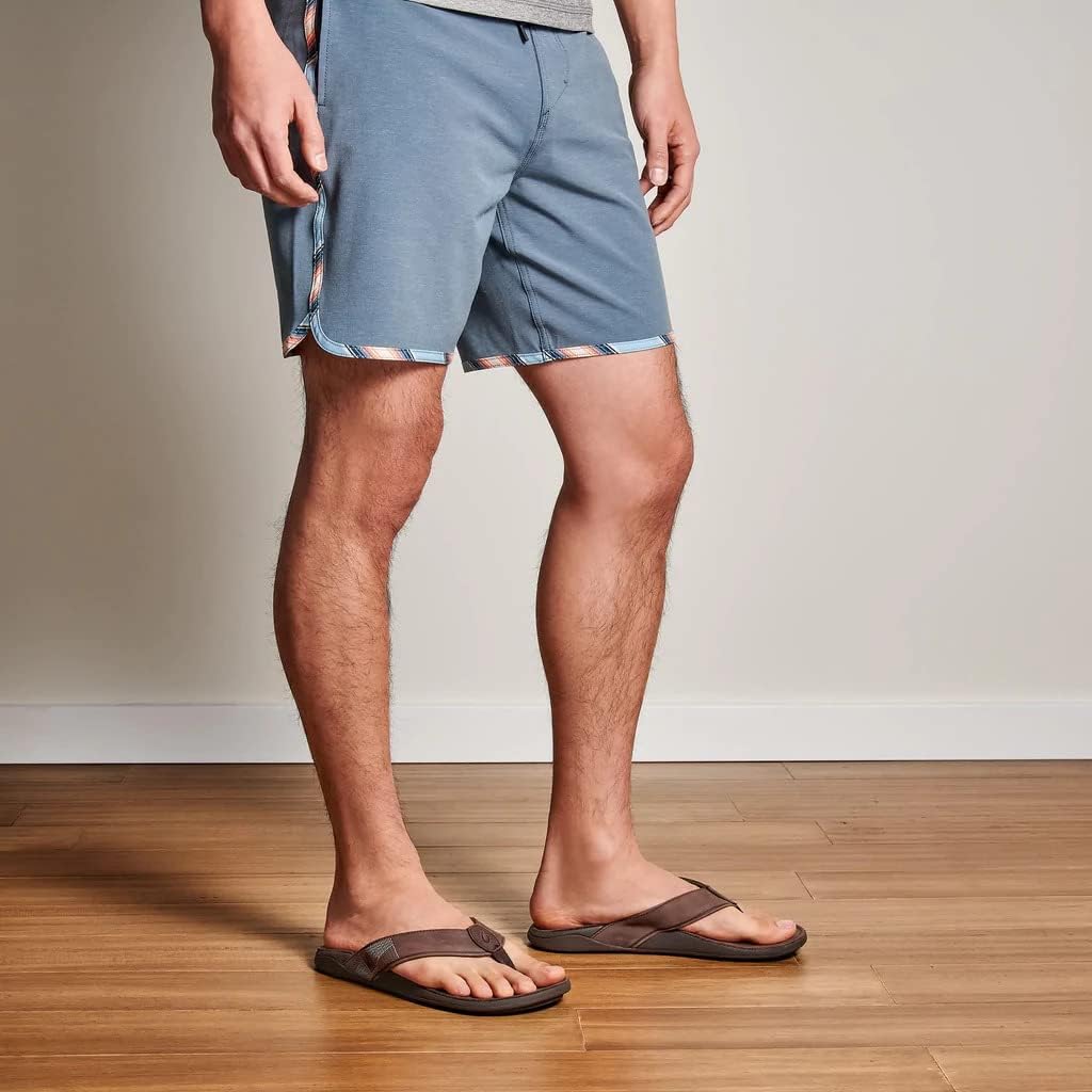 OLUKAI Tuahine Men's Waterproof Leather Sandals, Versatile Beach Flip Flops, Arch Support & Comfort Fit, Lightweight & Durable, Enhanced Grip & Traction - Image 2