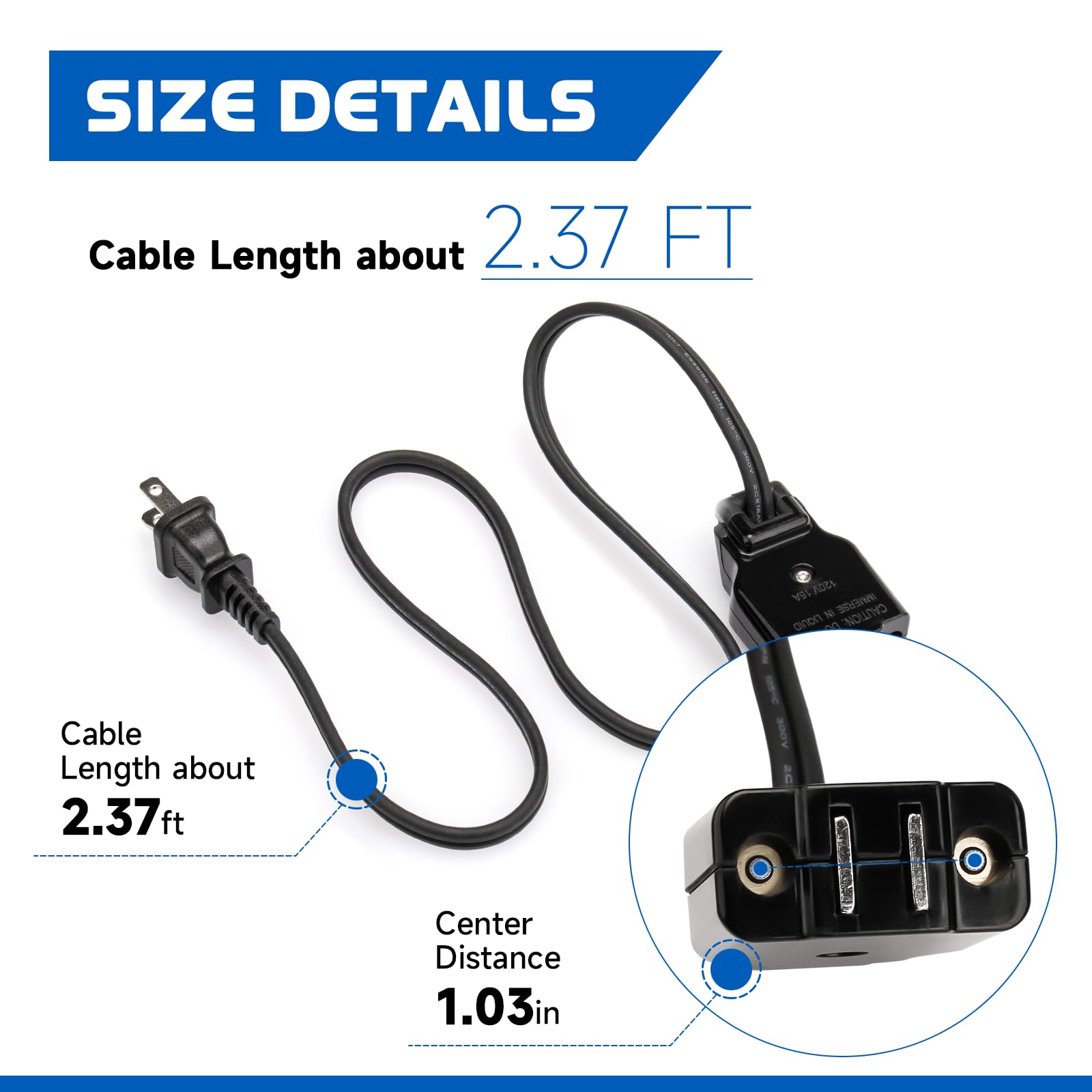 09982 Deep Fryer Magnetic Power Cord Replacement Parts for Presto FryDaddy GranPappy Electric Deep Fryers