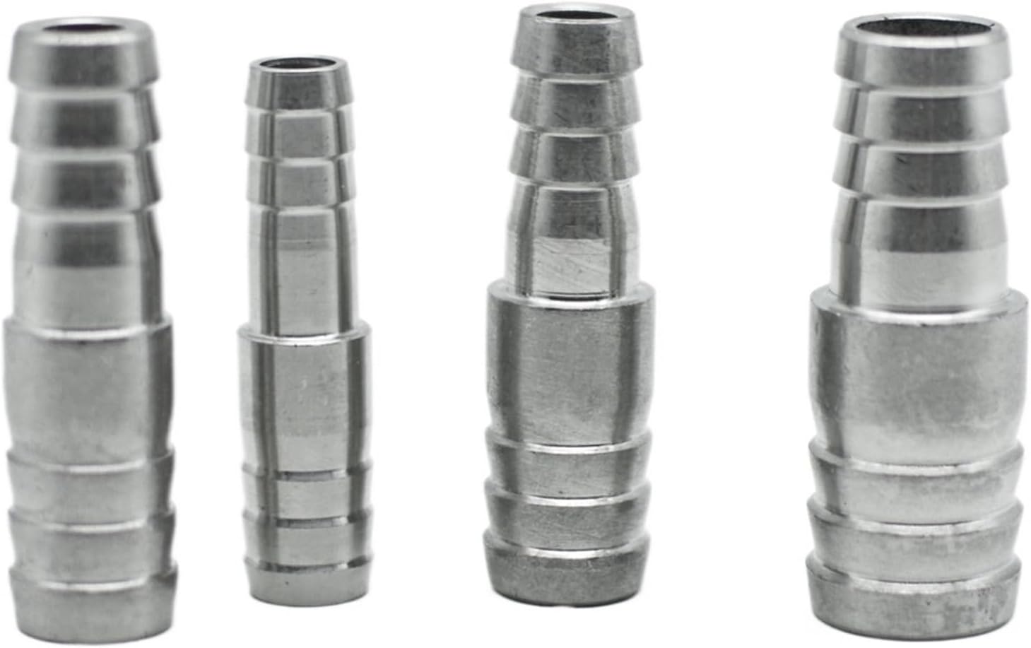 GeRRiT 6 8 10 12 13 14 15 16 18 19 20-60mm Hose Barbed Reducing Straight Connector Pipe Fitting 304 Stainless Steel Water Air Fuel (Size : 25mm-40mm)