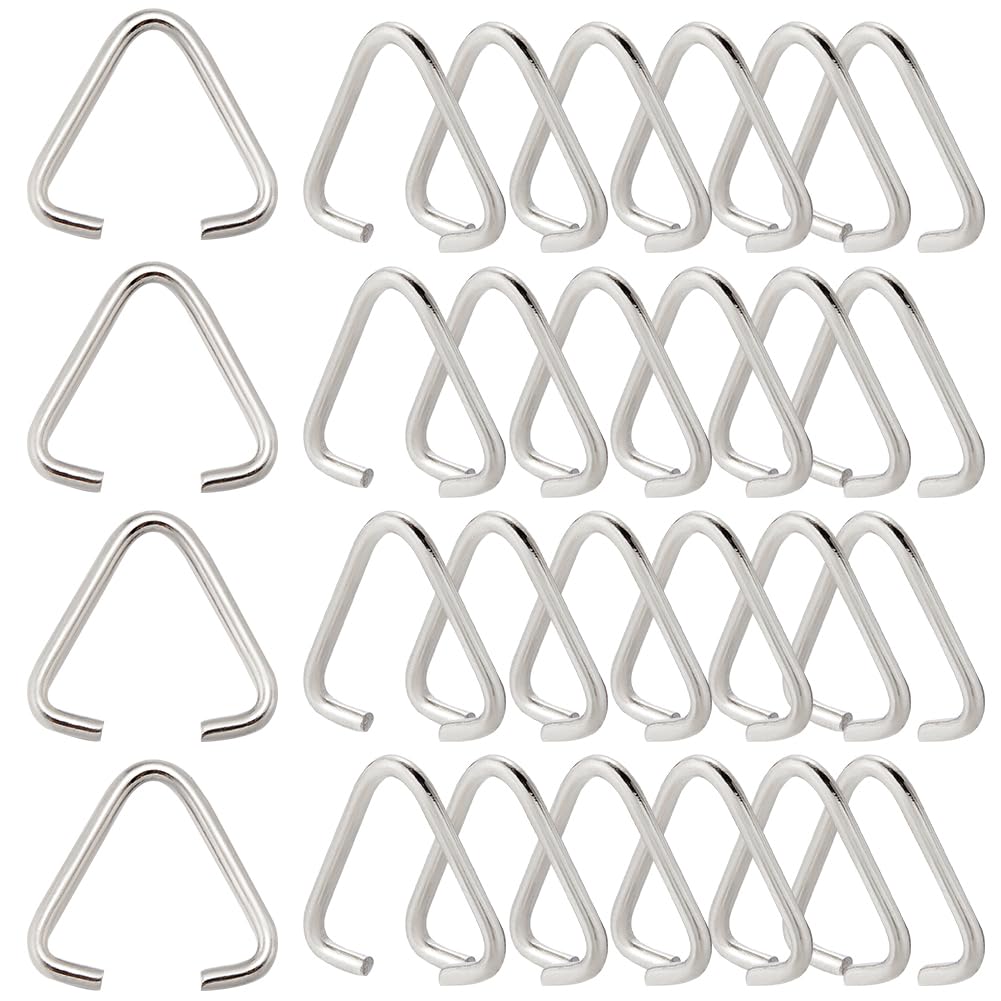 Anneaux ouverts triangulaires 16mm pour suspendre vos breloques et créer des bijoux personnalisés