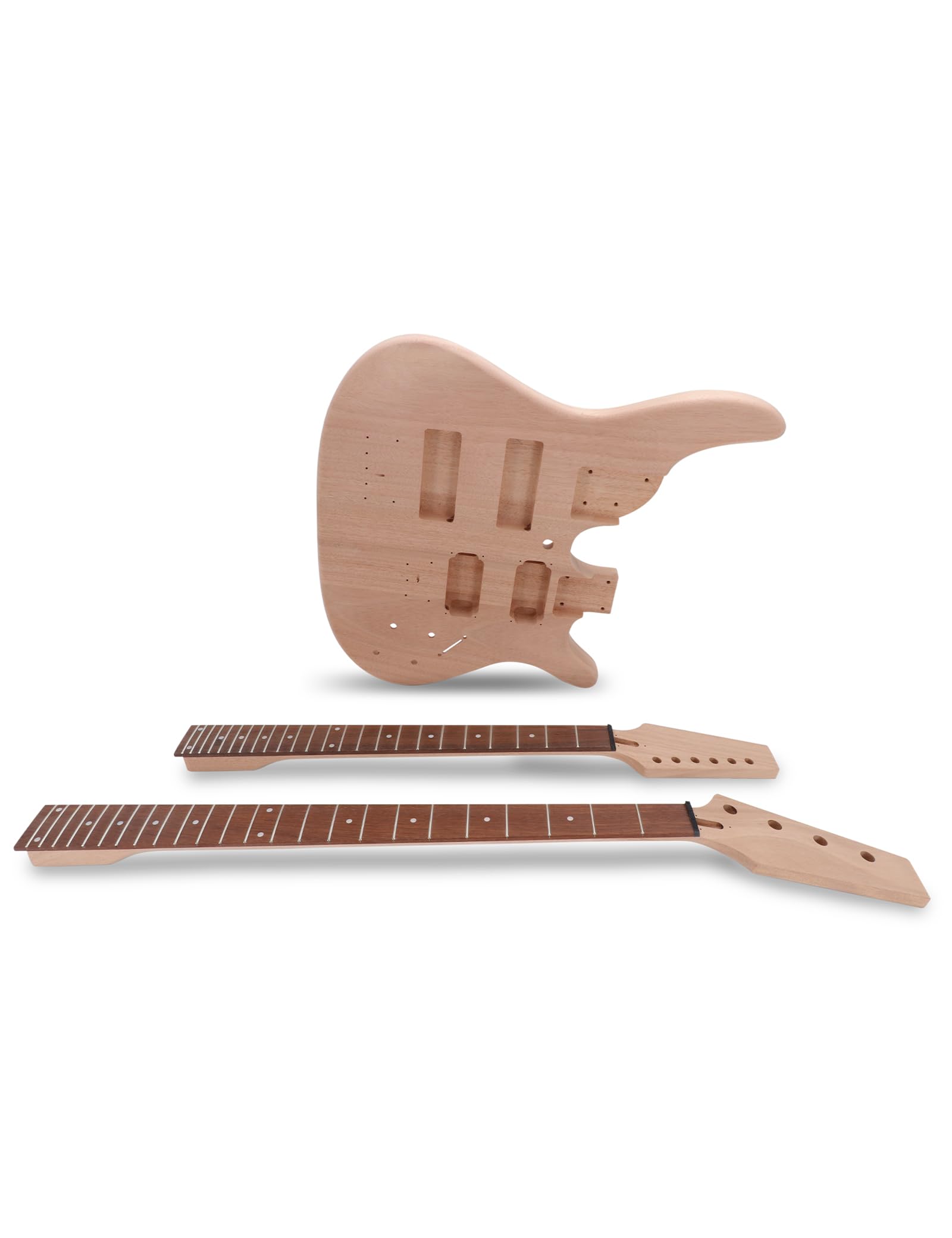 Amazon | Fistrock ダブルネック DIY エレキギターとベースキット 6弦