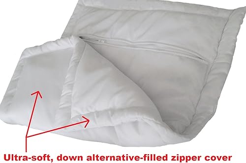 Miniatura 2 de Funda de repuesto de poliéster alternativo con cremallera de repuesto para almohada de tamaño estándar a queen