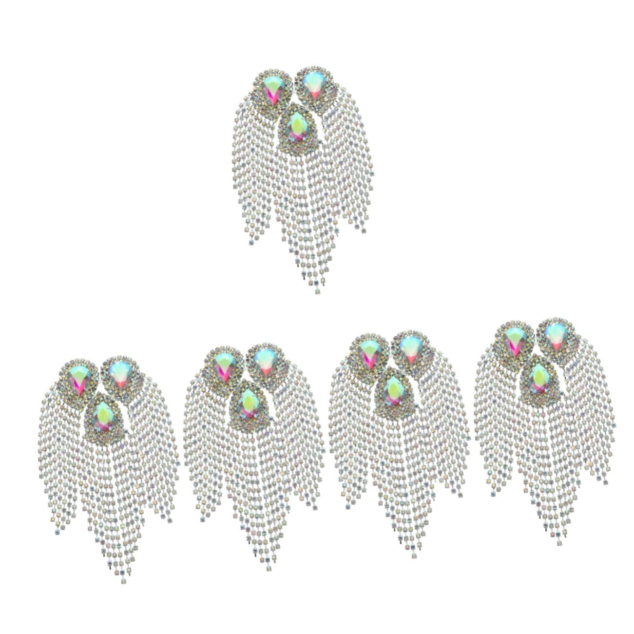 LALAFINA 5pezzi Spilla Decorativa Con Nappa Per Abbigliamento e Accessori Patch Riutilizzabile Per Decorazioni Fai Te Vivaci e Design Elegante Per Giacche e Costumi Alta Resistenza e