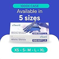 Vista 6 de OWELL® Blue Medical Exam Nitrile Gloves – Disposable Gloves for Dental & Medical Use, Powder-Free, Latex-Free, Chemo Rated