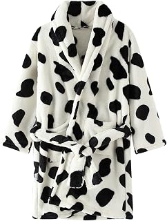 Toddler Boys Girls 𝐑obes Kids Hooded 𝐒leepwear Soft Fleece Bath𝗿obes Cute Cartoon 𝐇ousecoat 𝐆owns
