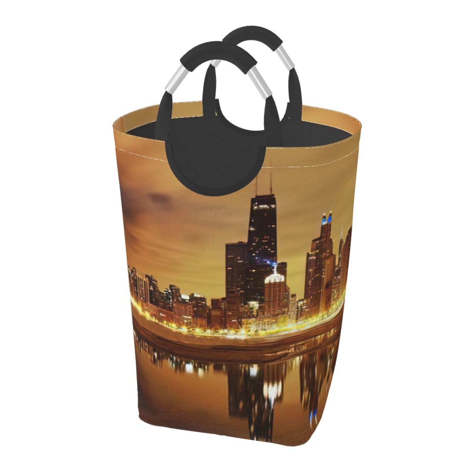 Panier à linge pliable gain de place Chicago pour résoudre le désordre de la salle de bain