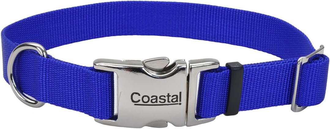 Coastal Pet 61901 A BLU26 Adjustable Dog Collar, 3/4-Inch, Blue