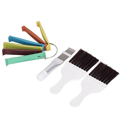 Limpiador de aletas de aire acondicionado, ligero, 6 colores, 12 tamaños, condensador multifuncional, alisador de aletas, diseño portátil, alta