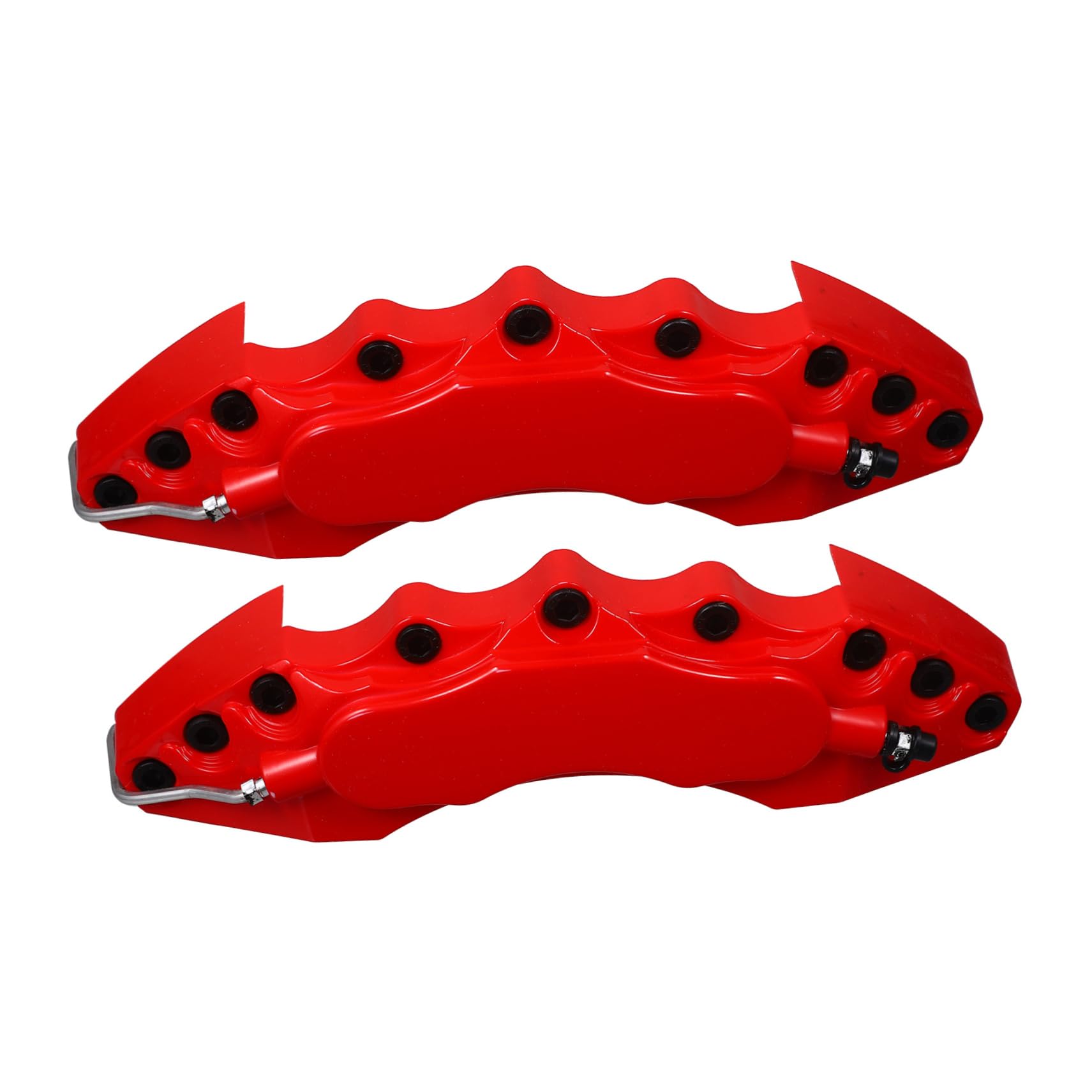 Copripinza Freno Auto Rosso in ABS, 1 Paio, Decorativo