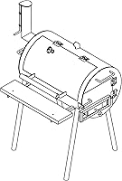 Vista 1 de The Trailer Parts Outlet - 1304 - Plan de Pit & Grill - Pasos prácticos con Blueprint