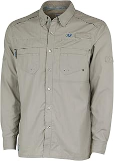 Mossy Oak Men's Long Sleeve Fishing Shirts, Quick Dry with UPF Sun Protection