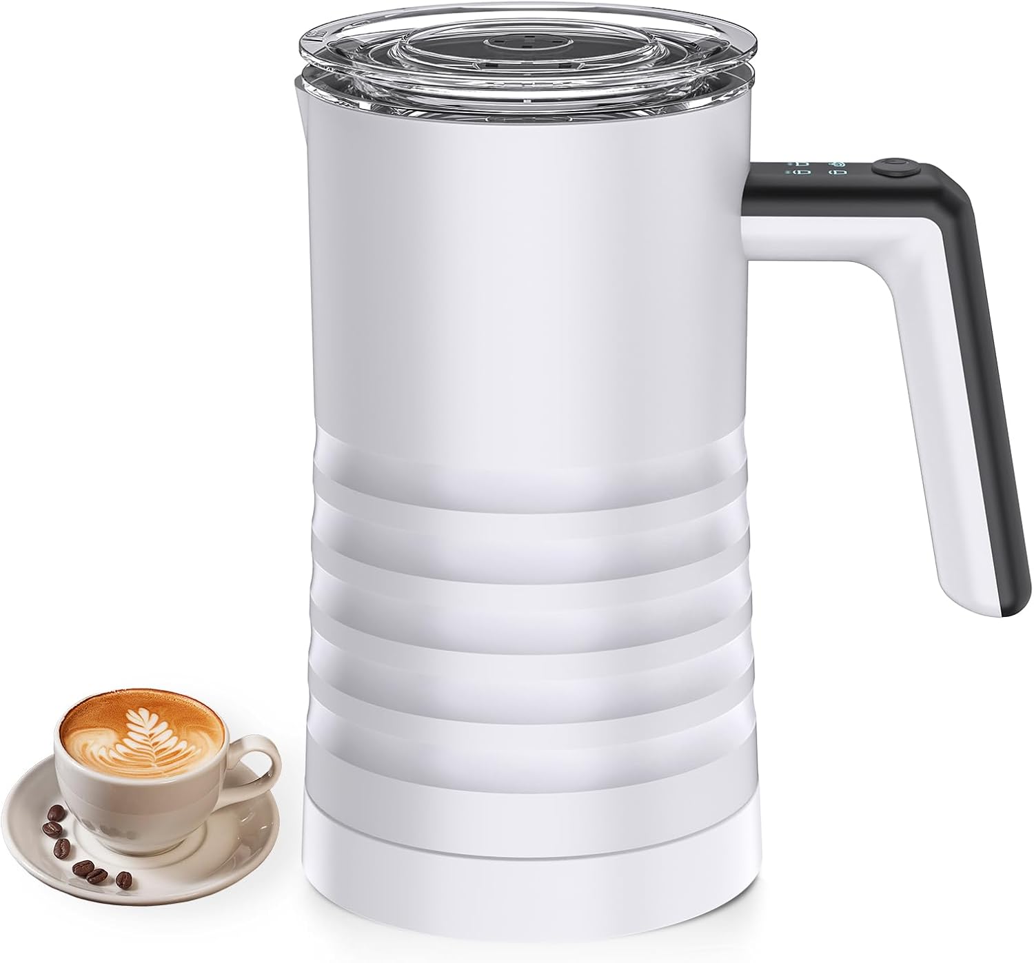 Domary Electric Milk Frother and Steamer 4 in 1 Automatic Milk Warmer