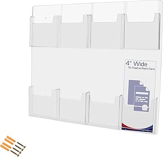 Marketing Holders 2 Pack Hanging Brochure Holder for 4