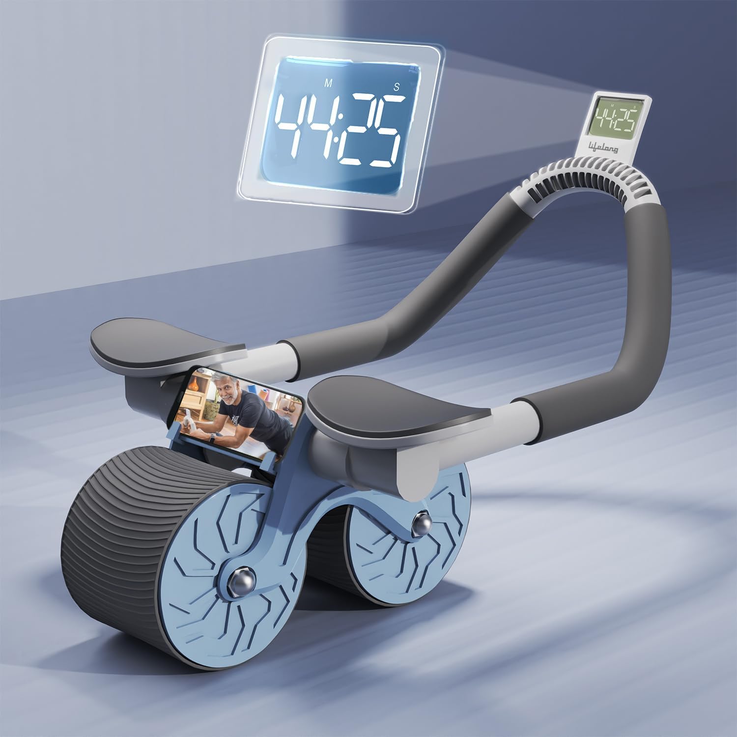 2024 New Ab Roller Wheel with Knee Mat &Timer, Automatic Rebound Abdominal Wheel, Ab Abdominal Exercise Roller with Elbow Support, Abs Workout Equipment Ab Exercise Roller for Women Men (B0DHVSMZVL) Amazon Price History, Amazon Price Tracker