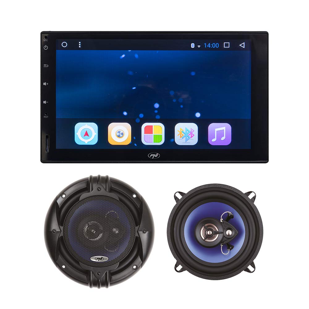 PNI A8020 Android Car Multimedia Player with GPS with PNI HiFi650 Speakers and Reversing Camera with Number Support