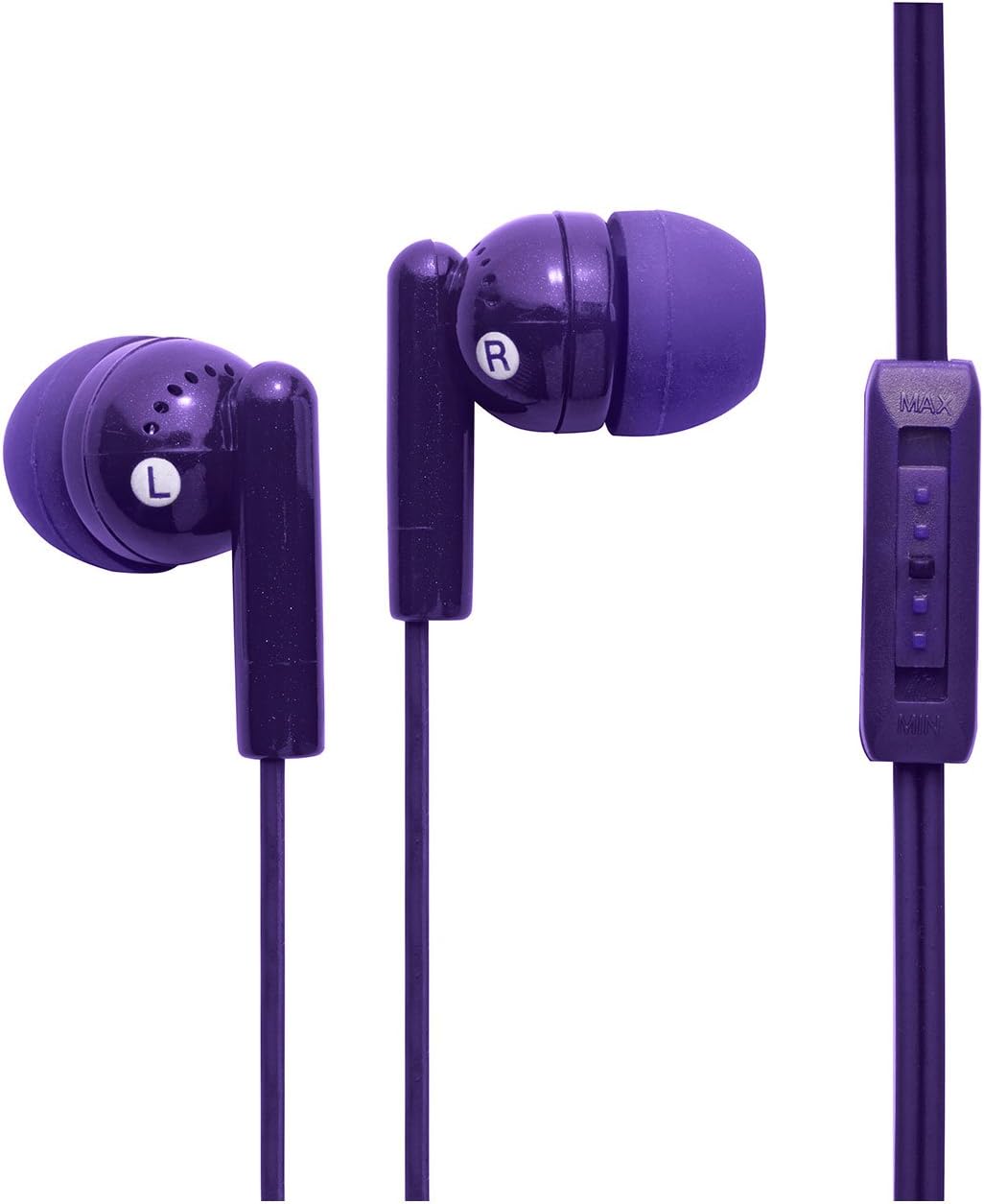 groove InEar Headphones with Volume Control Purple Amazon.co.uk
