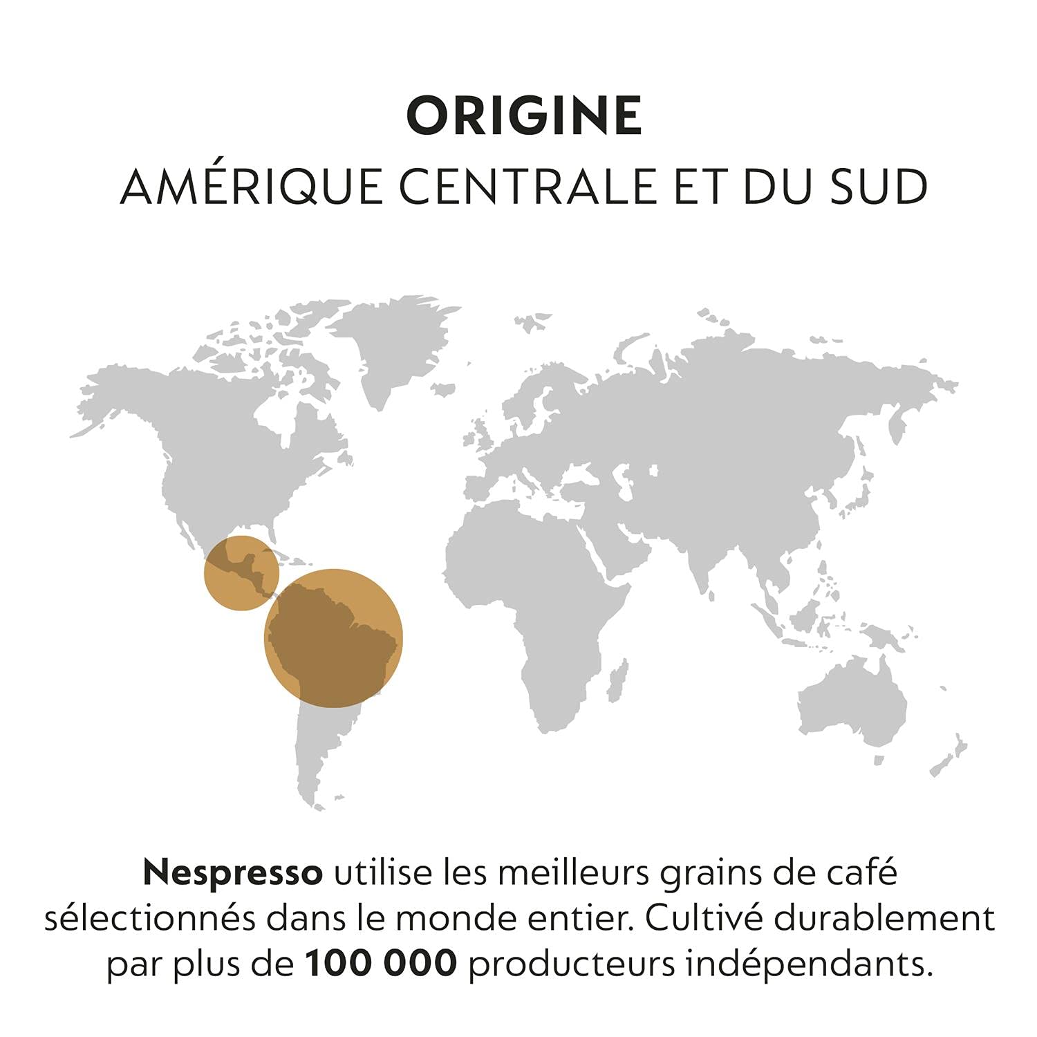 Nespresso Original - Paquete de 50 cápsulas de café descafeinado Arpeggio Decaffeinato - Intensidad 9 - Para Ristretto, Espresso & Cappuccino Receta Leche - (5 estuches de 10)
