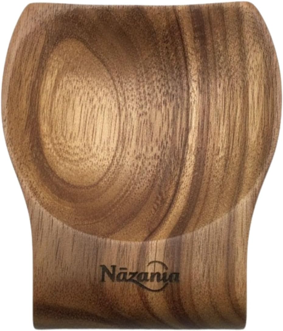 NAZANIN Acacia Wood Spoon Rest - Handcrafted Large Kitchen Utensil Rest for Countertop – Elegant Stove Side Spatula & Ladle Rest – Durable & Easy to Clean