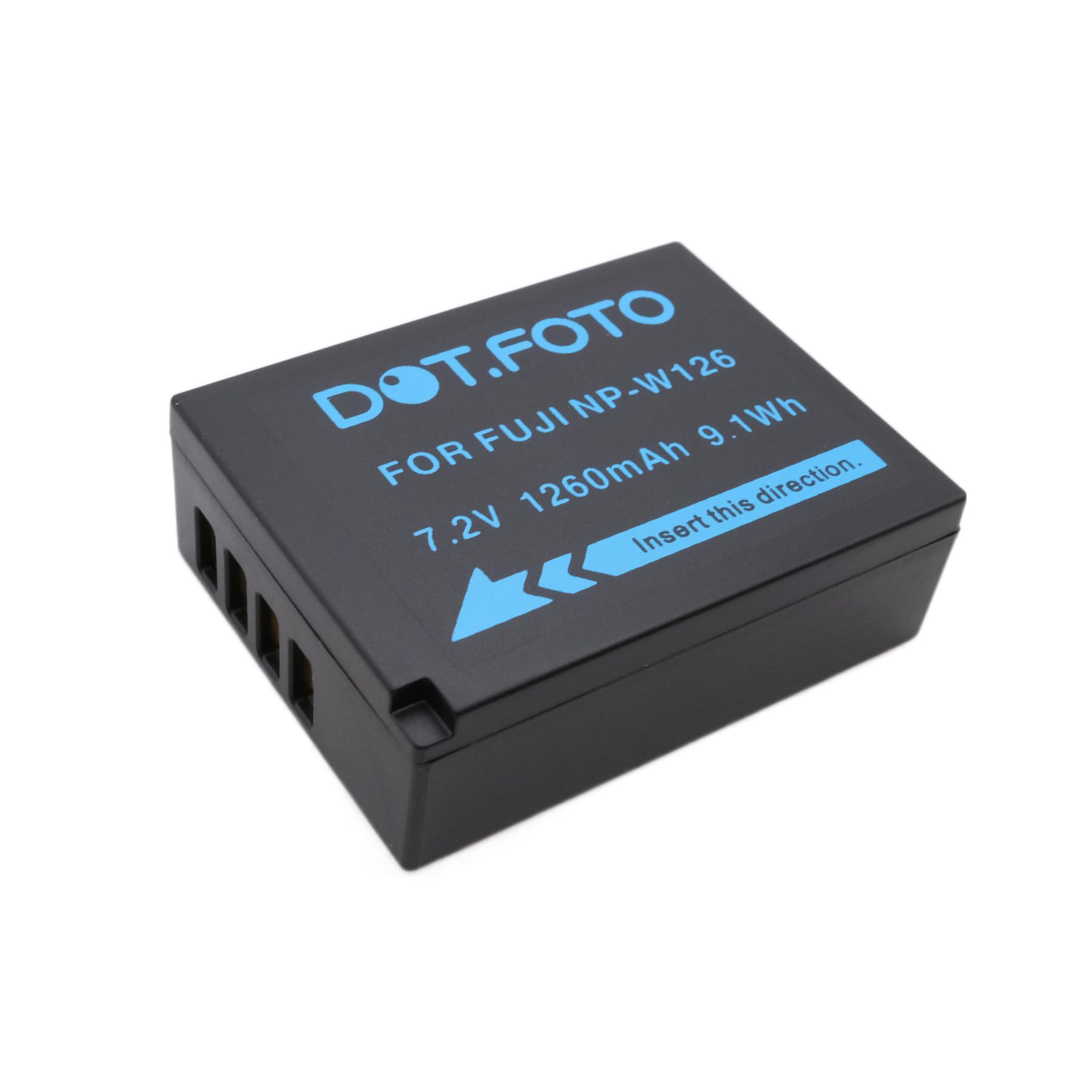 2x Batterie NP-W126 / NP-W126S 1260mAh 7.2V Dot.Foto – Compatible Fujifilm X100F, X100V, X-T3, X-T30, X-Pro2 & Plus