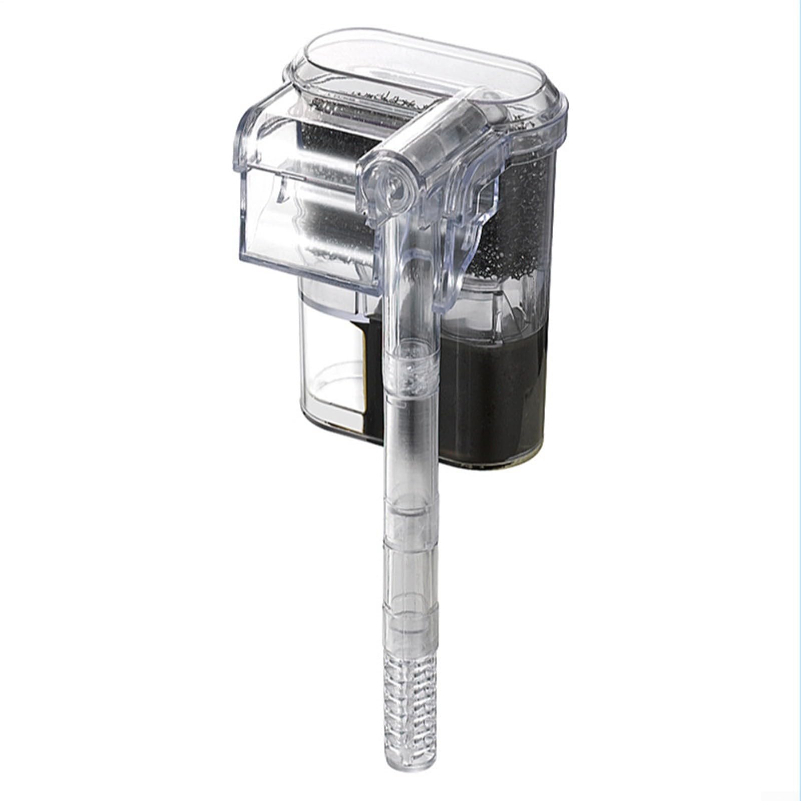 ZiStarlilife Aquarium External Filter, Usb Powered Wall-Mount Waterfall Filter With Adjustable Flow 250L/H, Transparent Media Box For Small Fish Tanks, Easy Clean