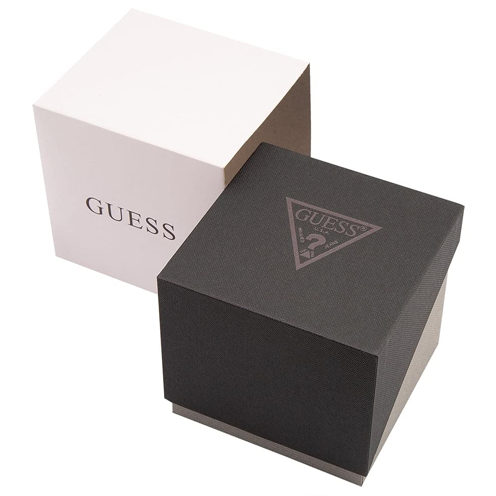 Guess Damen Armbanduhr Ladies Sport mit silberfarbenem Edelstahlarmband, 5 Bar, Gehäusedurchmesser: 40 mm, W1156L1