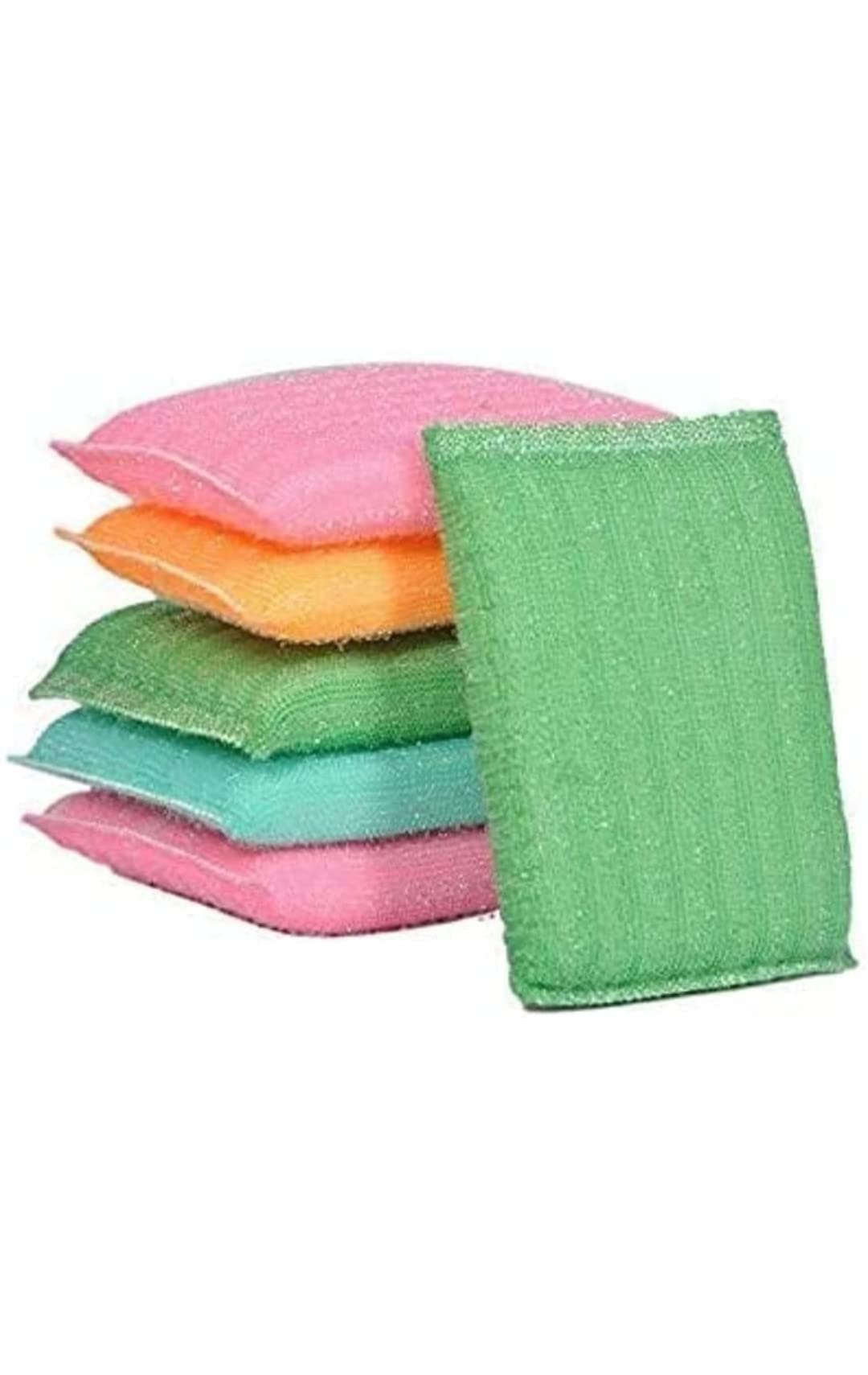 GCH WORLD Non-Scratch Multi Colour Kitchen Utensil Scrubber Pad, Multi-Use & Foam Pad Sponge Scourer for Dish, Utensils All Type Washing, Heavy Duty Standard (14mm Thick) Set of (6) (B09TRNCKMQ) Amazon Price History, Amazon Price Tracker