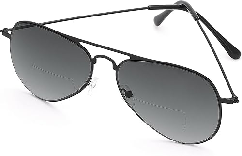 Miniatura 3 de YIMI 2 pares de lentes de sol de lectura bifocales con protección UV400, lectores de sol deportivos, lentes de bloqueo de luz azul para hombres y