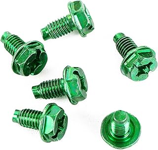 100 PCS Green Ground Screw, Electrical Panel Screw, Ground Screws for Electrical Box, Component Grounding Screws for Metal Outlet Junction Box