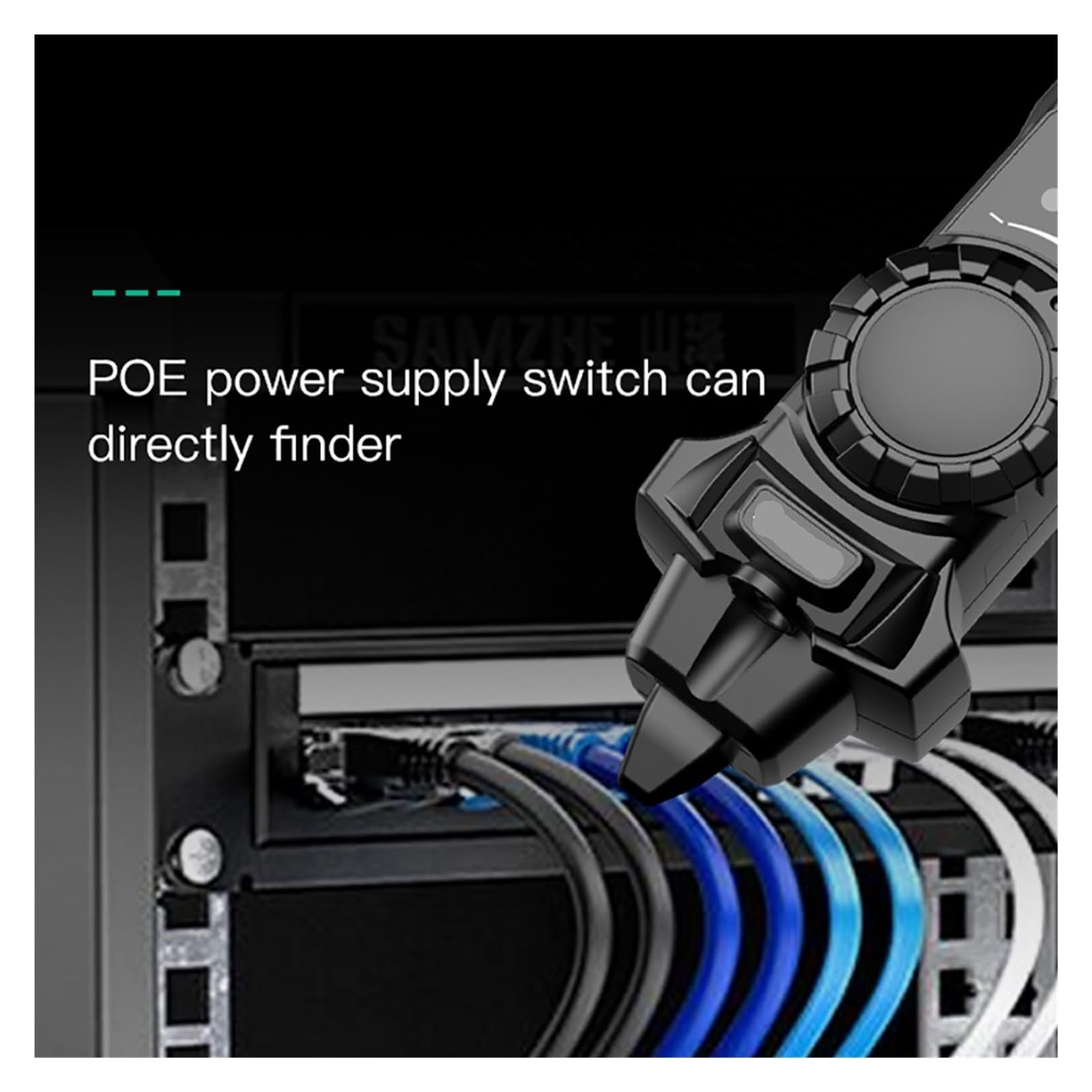Rilevatore cavi elettrici, Tester for cavi telefonici di rete, localizzatore di cavi multifunzione, rilevatore di linee di rete, tester for cavi con display digitale LCD, localizzatore POE