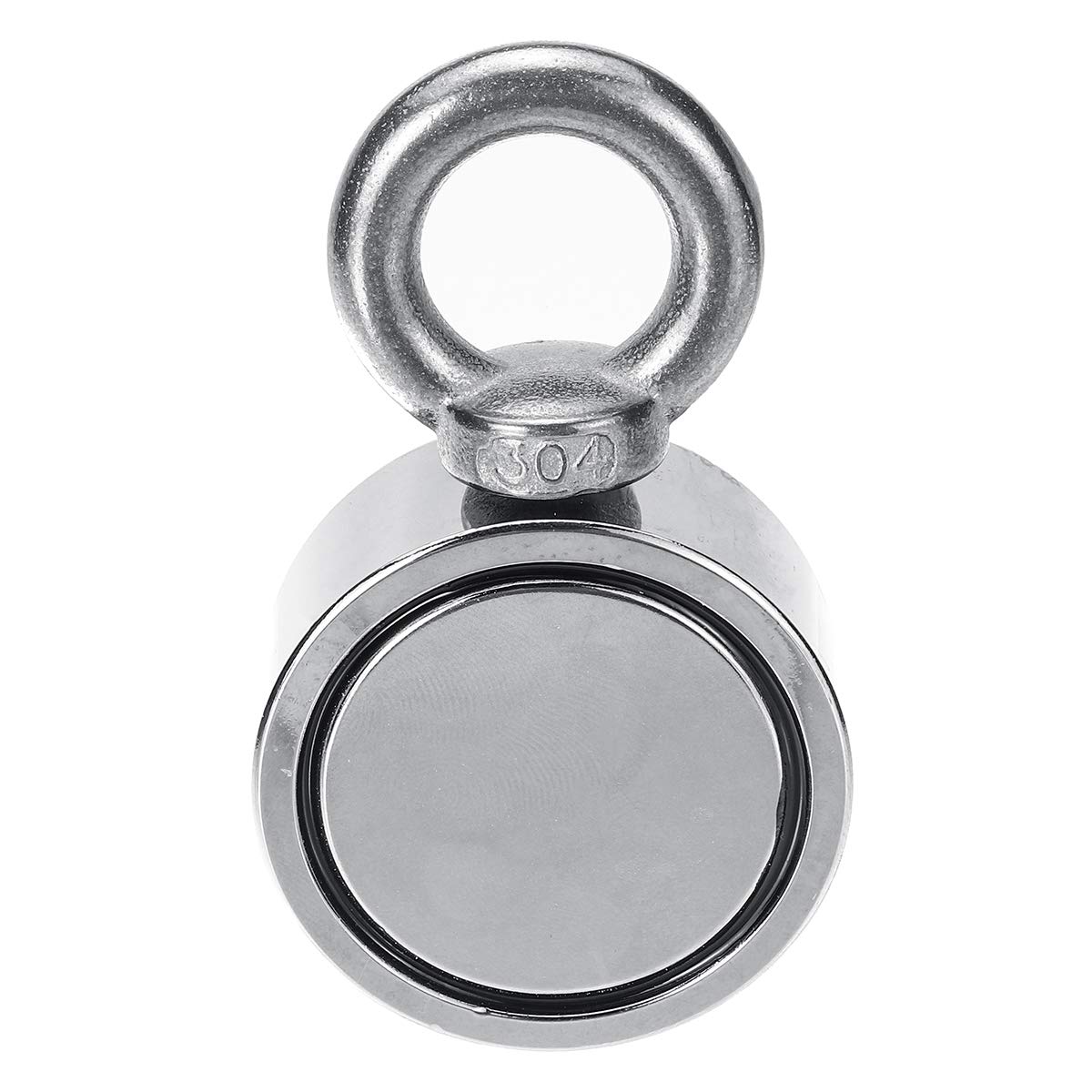 KingLan 160Kg D48Mm Doppio Lato Neodymium Magnete Pesca Metallo Mare Caccia Recupero Magnete