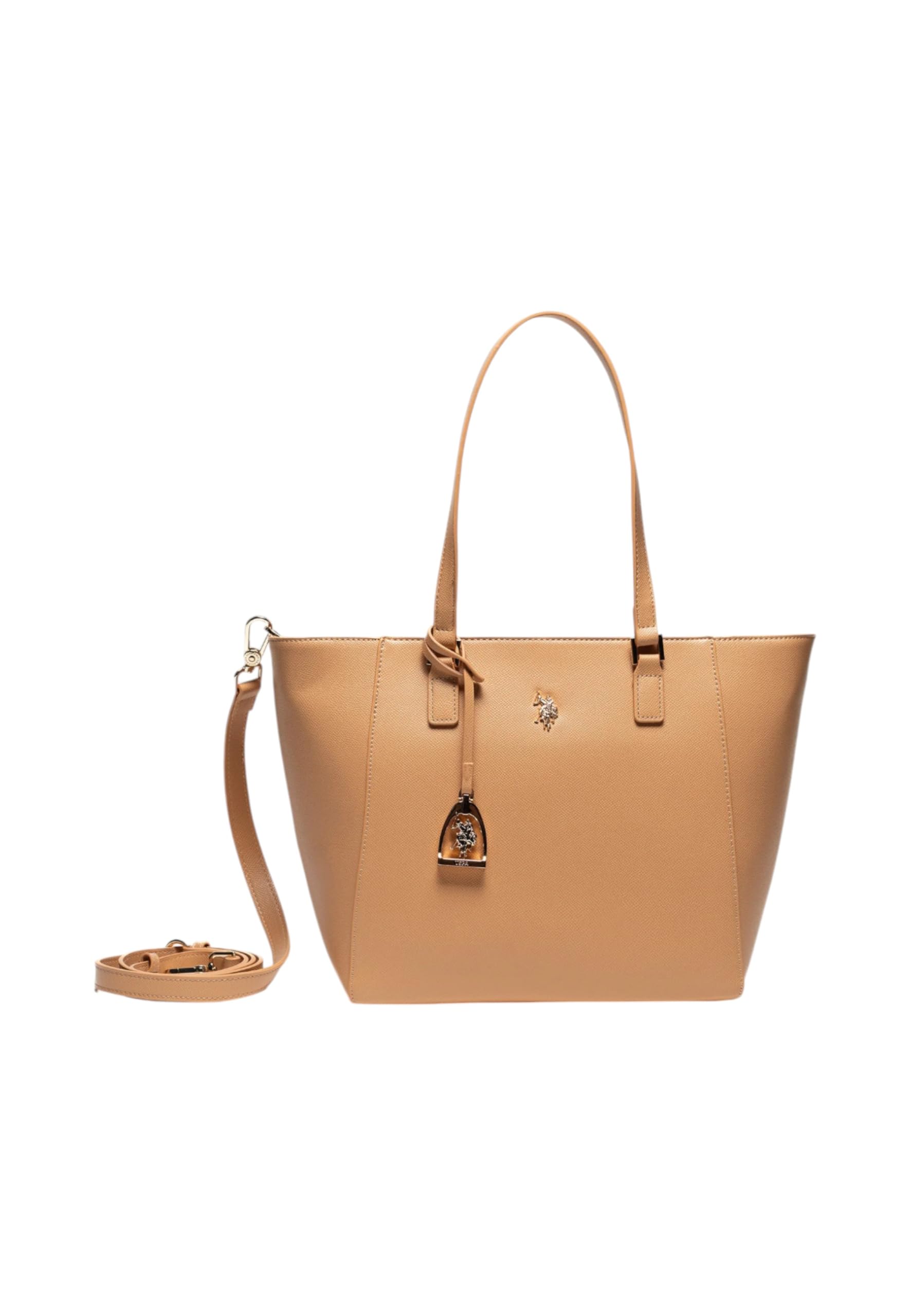 Sac à épaule Jones cabas shopping camel marron clair - 7