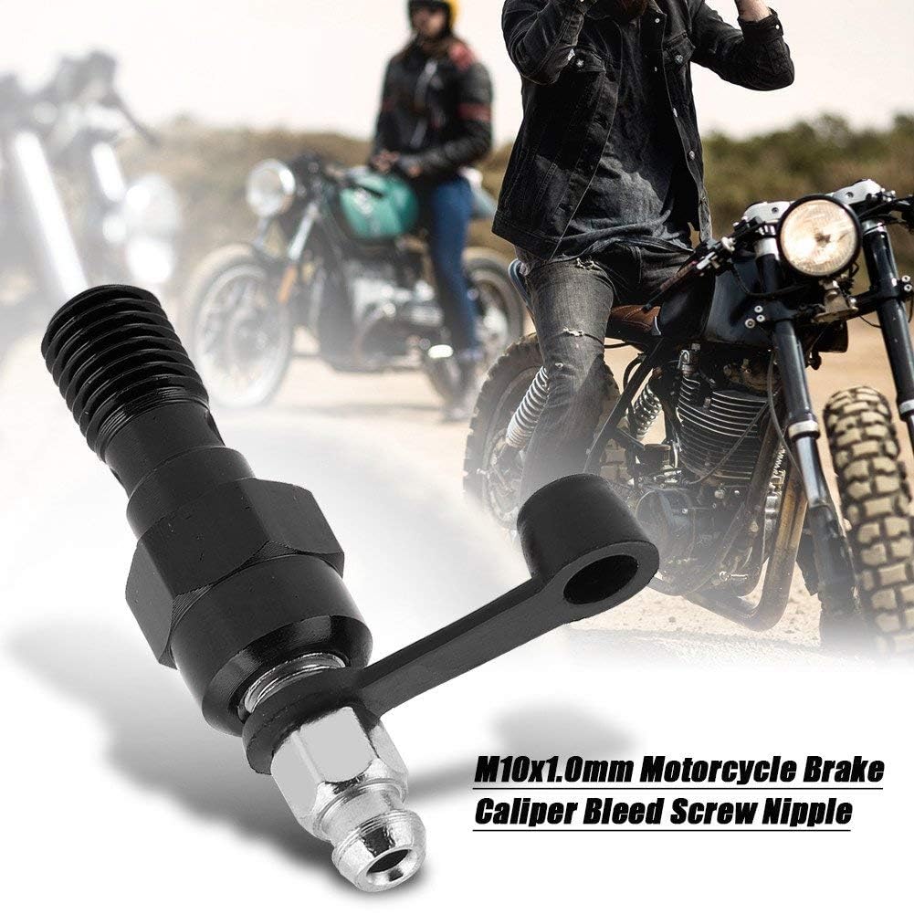 M10 x 1,0 mm Motocykl Pompa hamulcowa Śruba Banjo i pokrywa przeciwpyłowa (czarna)