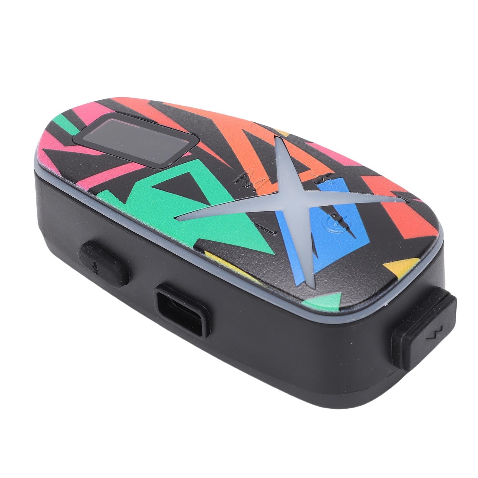 Cryfokt Motorcycle Helmet Speaker Compatible with Bluetooth | Lega di zinco antiruggine, 40 ore di durata della batteria, radio FM, funzione di miscelazione