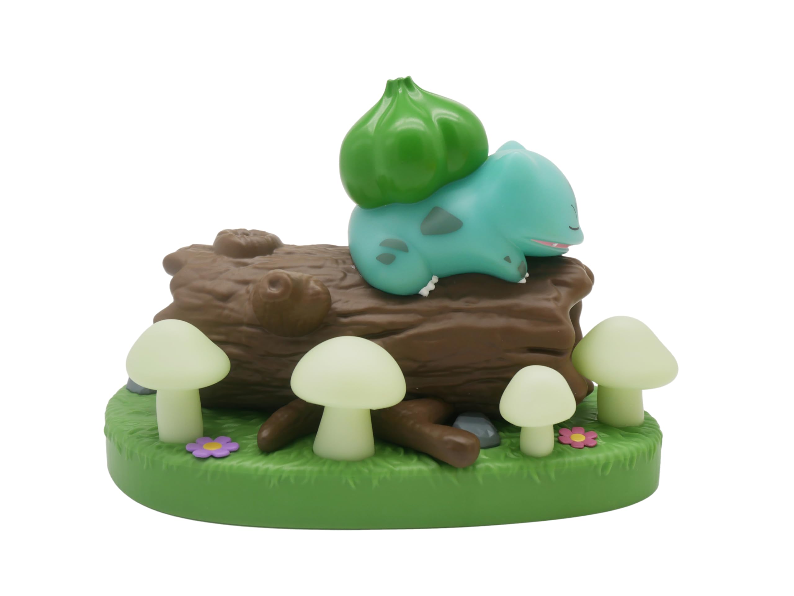TEKNOFUN  Official Pokmon License  Bulbasaur Light-Up Scene Figurine  USB-C  811417, Green/Brown/White