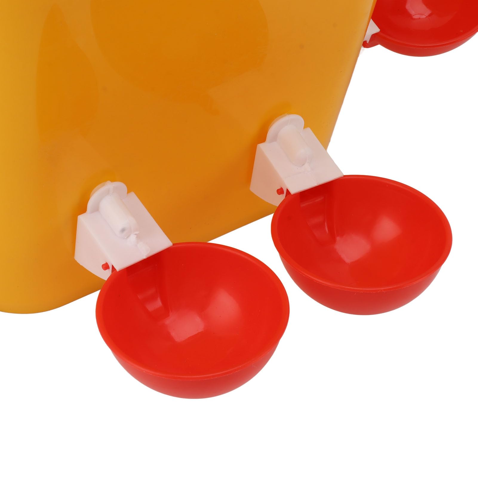 Bebedero Automático para Pollos, Alimentador y Bebedero para Pollos de Barril de 12L, Suministros para Gallinas Pequeñas, Bebedero para Aves de Corral (Cubo + Tazón Rojo Grande +