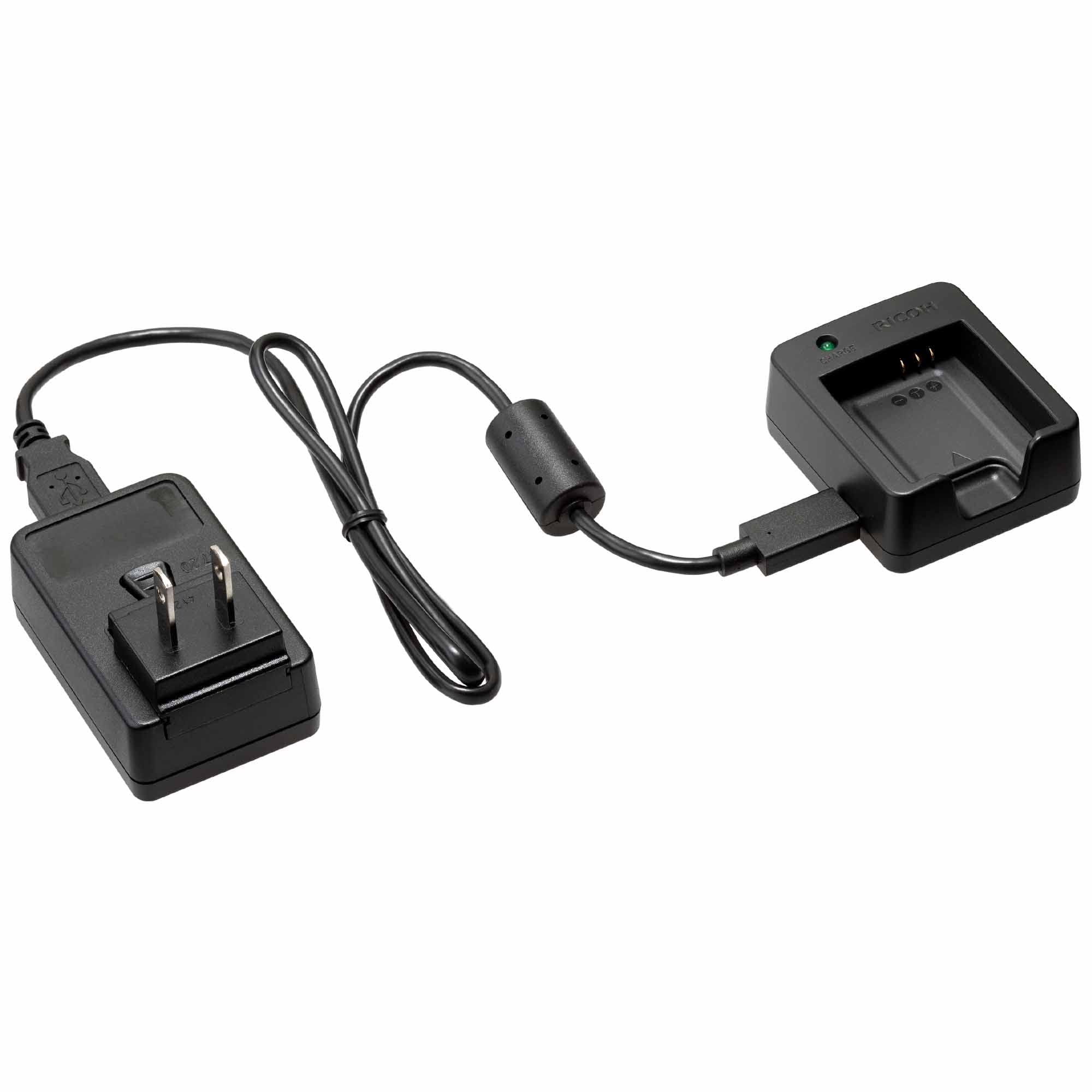 RICOH バッテリー充電器キット K-BC183J バッテリーチャージャー【対応バッテリー： PENTAX D-LI92】【充電の目安：約100分】【USB-Cケーブル対応】30288